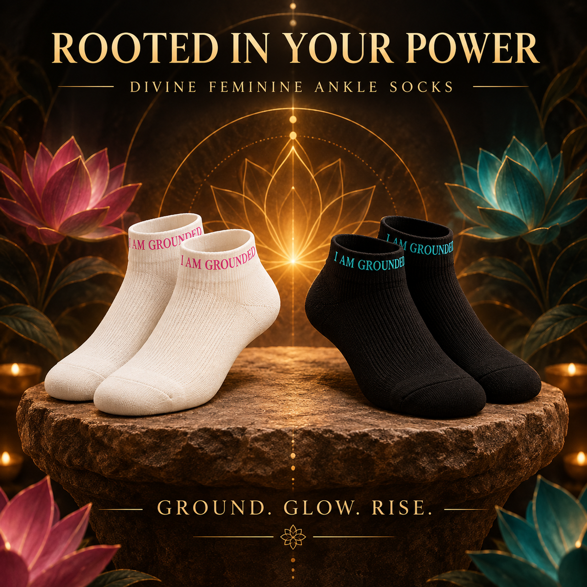 I AM Grounded Socks I AM GROUNDED | Cotton Ankle Socks
